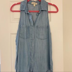 Anthropologie size small chambray top EUC